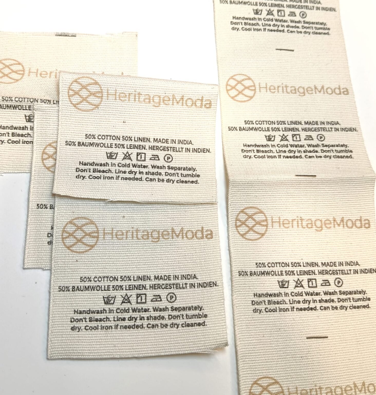 custom cotton wash care label – United Labels Inc