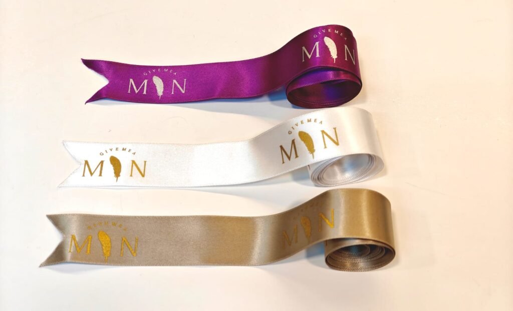Custom Satin Ribbon With Logo – United Labels Inc
